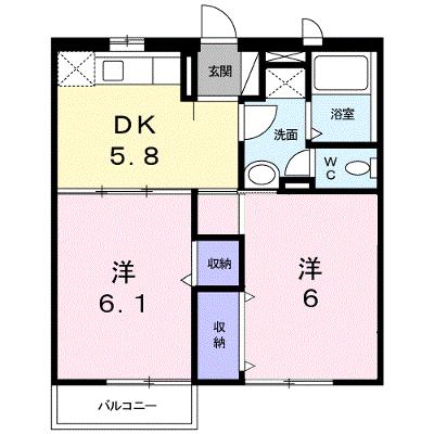 ブランドール　Ｂ 102【管理NO：1-009724601-01020】 ★家具家電は申し込み後に搬入します★の物件画像