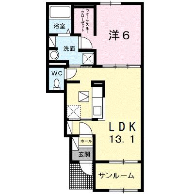 サンパティークＢ 104【管理NO：1-021209601-01040】 ★家具家電は申し込み後に搬入します★ ★2026年09月上旬入居可能★の物件画像