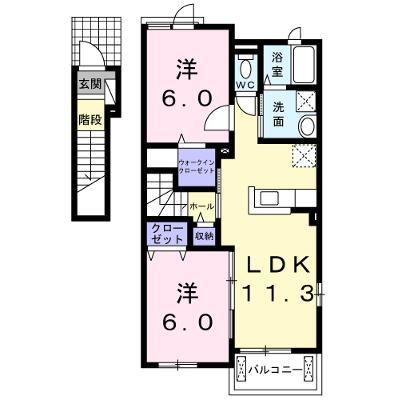 アプリコットⅡ 201【管理NO：1-019382602-02010】 ★家具家電は申し込み後に搬入します★の物件画像