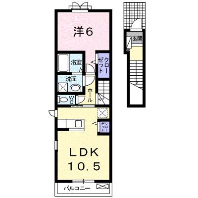 シャングリラⅡ 204【管理NO：1-018853501-02040】 ★家具家電は申し込み後に搬入します★ ★2026年09月中旬入居可能★の物件画像