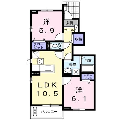 ラ・ルーチェⅠ 104【管理NO：1-021848401-01040】 ★家具家電は申し込み後に搬入します★の物件画像