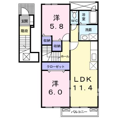 メゾン・ド・ブリュンヌⅠ 201【管理NO：1-015127601-02010】 ★家具家電は申し込み後に搬入します★ ★2026年10月中旬入居可能★の物件画像