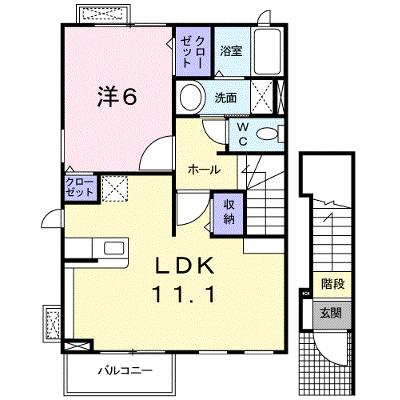 メゾン・ドゥ・リヴィエール 201【管理NO：1-016289501-02010】 ★家具家電は申し込み後に搬入します 2026年09月上旬入居可能の物件画像