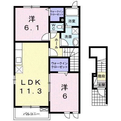 グランブリエ　Ⅰ 201【管理NO：1-017805601-02010】 ★家具家電は申し込み後に搬入します★の物件画像