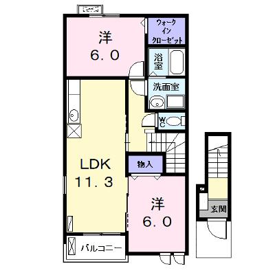Ｋ．Ｆ．Ｋアルバ　ｆｏｕｒ　Ａ 201【管理NO：1-018354801-02010】 ★家具家電は申し込み後に搬入します★ ★2026年09月上旬入居可能★の物件画像