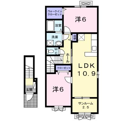サンライズ　スクエアⅠ 204【管理NO：1-019571101-02040】 ★家具家電は申し込み後に搬入します 2026年08月中旬入居可能の物件画像