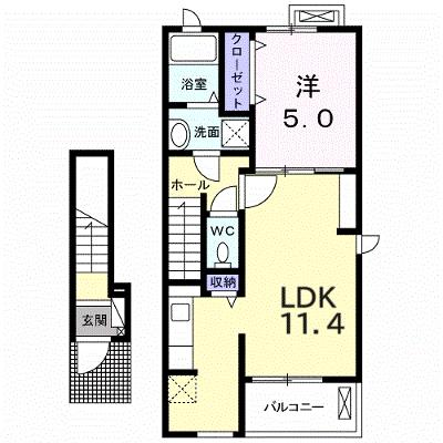 ベル・モンドＫ 205【管理NO：1-023195001-02050】 ★家具家電は申し込み後に搬入します★ ★2026年09月中旬入居可能★の物件画像