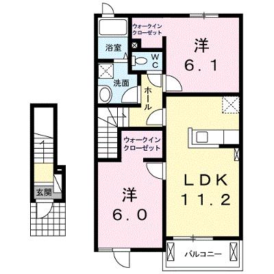 ジェルメ・エストⅡ 203【管理NO：1-018571602-02030】 ★家具家電は申し込み後に搬入します 2026年09月上旬入居可能の物件画像