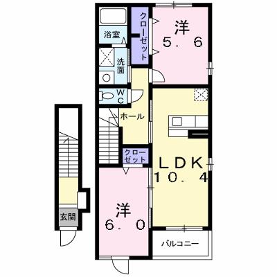 イタリアン　ヴィラ 205【管理NO：1-016420301-02040】 ★家具家電は申し込み後に搬入します★ ★2026年09月下旬入居可能★の物件画像