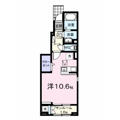トゥルーバスティアン 101【管理NO：1-028778301-01010】 ★家具家電は申し込み後に搬入します 2026年12月上旬入居可能の物件画像