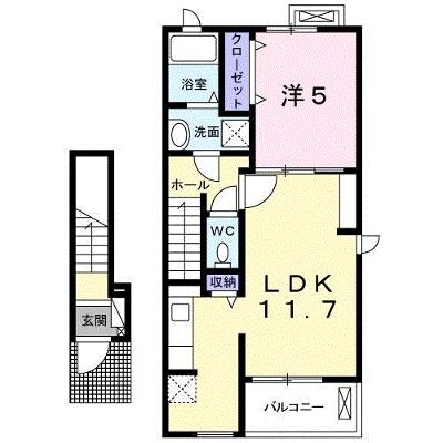 ギュスターヴ・エッフェル 204【管理NO：1-021752101-02040】 ★家具家電は申し込み後に搬入します★ ★2026年09月上旬入居可能★の物件画像