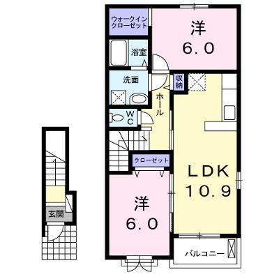 ジュネス新木 204【管理NO：1-019629801-02040】 ★家具家電は申し込み後に搬入します 2026年09月上旬入居可能の物件画像