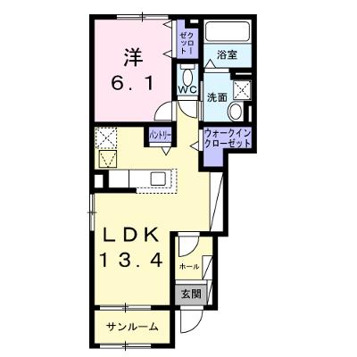 レスポワール　Ｂ 101【管理NO：1-028185102-01010】 ★家具家電は申し込み後に搬入します★ ★2026年09月下旬入居可能★の物件画像