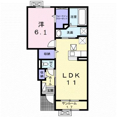 スプリング　ファインⅡ 103【管理NO：1-027051102-01030】 ★家具家電は申し込み後に搬入します★ ★2026年09月中旬入居可能★の物件画像