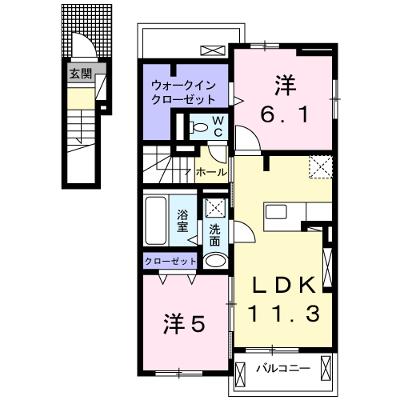 エスペランサＡ 201【管理NO：1-024001101-02010】 ★家具家電は申し込み後に搬入します 2026年09月中旬入居可能の物件画像
