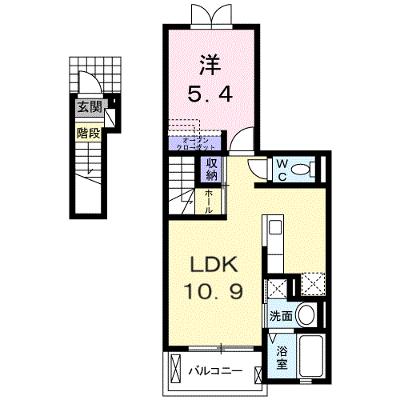 アグリ　ウェイ　Ⅰ 203【管理NO：1-023338601-02030】 ★家具家電は申し込み後に搬入します★ ★2026年09月上旬入居可能★の物件画像