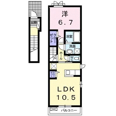 デスターレ－ＴⅡ 201【管理NO：1-022548201-02010】 ★家具家電は申し込み後に搬入します★ ★2026年09月上旬入居可能★の物件画像