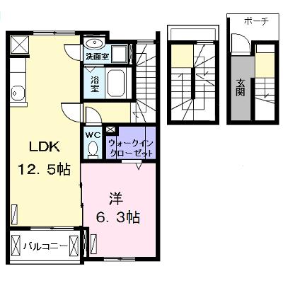 シュエット 302【管理NO：1-023444701-03020】 ★家具家電は申し込み後に搬入します 2026年08月上旬入居可能の物件画像