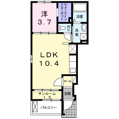 アドーラ木曽川　Ⅵ 101【管理NO：1-017991901-01010】 ★家具家電は申し込み後に搬入します 2026年09月中旬入居可能の物件画像