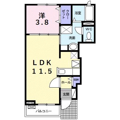 グラシオッソ 102【管理NO：1-017633401-01020】 ★家具家電は申し込み後に搬入します 2026年08月上旬入居可能の物件画像