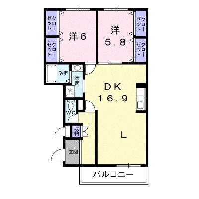クレイン 202【管理NO：1-004348301-02020】 ★家具家電は申し込み後に搬入します 2026年09月上旬入居可能の物件画像