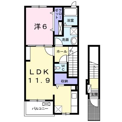 サニーヒルズ東山Ｂ 201【管理NO：1-021871902-02010】 ★家具家電は申し込み後に搬入します★ ★2026年09月中旬入居可能★の物件画像