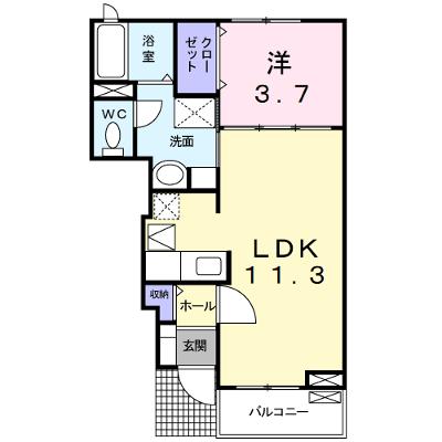 エムズ　フォレスト 106【管理NO：1-018006301-01050】 ★家具家電は申し込み後に搬入します 2026年09月中旬入居可能の物件画像