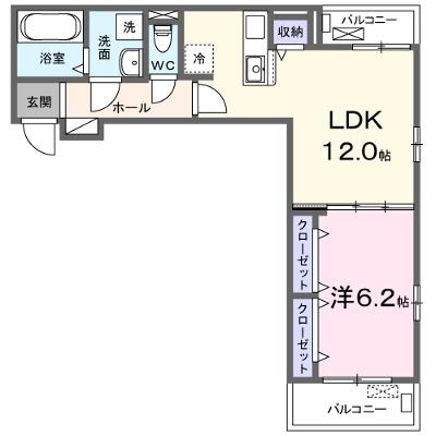 ＧＬ　ｍｉｎａｋｕｃｈｉ　Ⅱ 202【管理NO：1-027626002-02020】 ★家具家電は申し込み後に搬入します★ ★2026年09月中旬入居可能★の物件画像