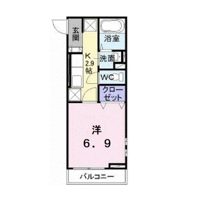 エアリー 201【管理NO：1-018007701-02010】 ★家具家電は申し込み後に搬入します 2026年09月中旬入居可能の物件画像