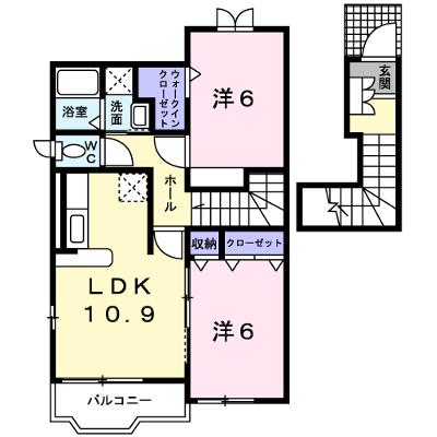 プロムナードＥｍａ 205【管理NO：1-013607001-02050】 ★家具家電は申し込み後に搬入します★の物件画像