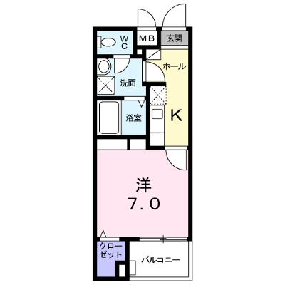 カーサ　アリエッタ 303【管理NO：1-022315201-03030】 ★家具家電は申し込み後に搬入します★の物件画像