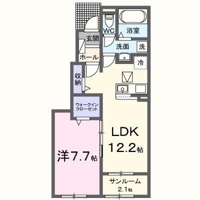 麓　Ｔｅｒｒａｃｅ 103【管理NO：1-028473301-01030】 ★家具家電は申し込み後に搬入します 2026年12月下旬入居可能の物件画像
