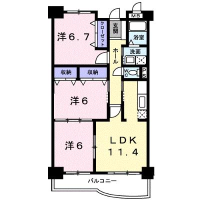 ＢｒｉｇｈｔＨｉｌｌｓ　Ｈ＆Ｋ 102【管理NO：1-012329101-01020】 ★家具家電は申し込み後に搬入します★の物件画像