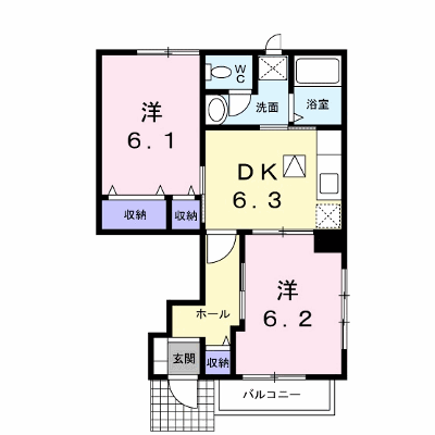 グランディ－ル　Ｈ 103【管理NO：1-010214001-01030】 ★家具家電は申し込み後に搬入します★の物件画像