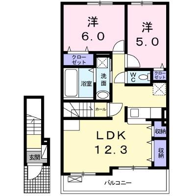 サン・ルミエールＡ 202【管理NO：1-023018301-02020】 ★家具家電は申し込み後に搬入します★ ★2026年09月下旬入居可能★の物件画像