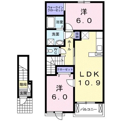 Ｈｅａｒｔ未来Ⅱ　Ｂ 203【管理NO：1-020684901-02030】 ★家具家電は申し込み後に搬入します★ ★2026年09月上旬入居可能★の物件画像