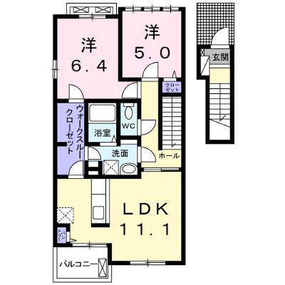 ピュール・ソレイユⅡ 203【管理NO：1-019087802-02030】 ★家具家電は申し込み後に搬入します★ ★2026年09月中旬入居可能★の物件画像