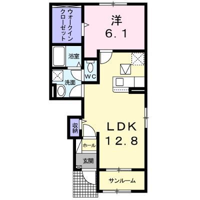 カーサ・ラフィネ 104【管理NO：1-025738001-01040】 ★家具家電は申し込み後に搬入します★ ★2026年08月下旬入居可能★の物件画像
