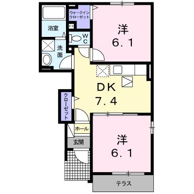 ワイアンドエス　Ｂ 104【管理NO：1-016908702-01040】 ★家具家電は申し込み後に搬入します★の物件画像