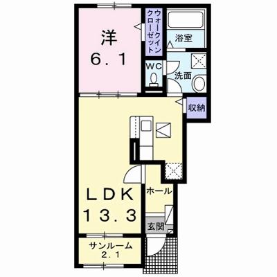 弥生桜Ⅱ・Ａ 102【管理NO：1-028356901-01020】 ★家具家電は申し込み後に搬入します★ ★2027年01月下旬入居可能★の物件画像