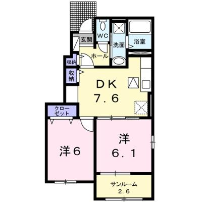 グラティス　Ⅰ 101【管理NO：1-023699101-01010】 ★家具家電は申し込み後に搬入します★ ★2026年09月上旬入居可能★の物件画像