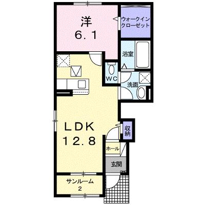 カ－サ・セレノ　Ⅰ 101【管理NO：1-026334701-01010】 ★家具家電は申し込み後に搬入します★ ★2026年09月中旬入居可能★の物件画像
