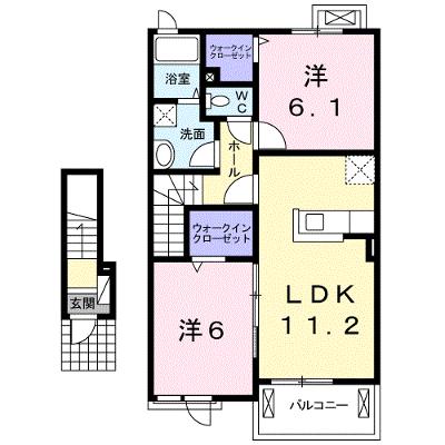 ノ－ル・ボワ　Ⅱ 202【管理NO：1-024479102-02020】 ★家具家電は申し込み後に搬入します★ ★2026年08月下旬入居可能★の物件画像