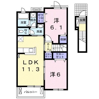 レスポアールⅥ 204【管理NO：1-023226001-02040】 ★家具家電は申し込み後に搬入します★ ★2026年09月上旬入居可能★の物件画像