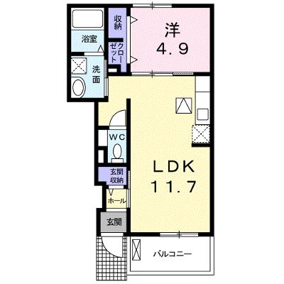 サンフラワー 102【管理NO：1-019215401-01020】 ★家具家電は申し込み後に搬入します 2026年08月下旬入居可能の物件画像