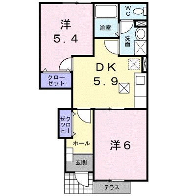 サンパティーク中村 102【管理NO：1-011038401-01020】 ★家具家電は申し込み後に搬入します★ ★2026年09月中旬入居可能★の物件画像