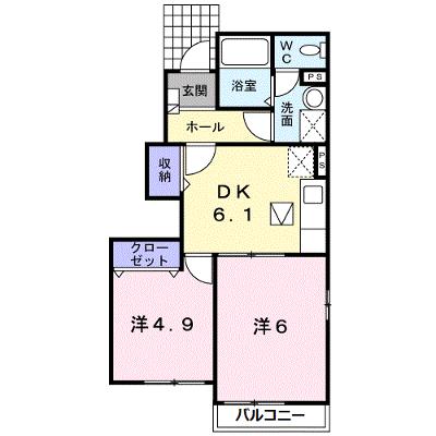 シャン　バティ－ルＢ 101【管理NO：1-014298502-01010】 ★家具家電は申し込み後に搬入します★ ★2026年09月上旬入居可能★の物件画像