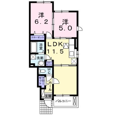 ユーハイムⅡ 105【管理NO：1-016479301-01050】 ★家具家電は申し込み後に搬入します★の物件画像