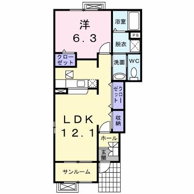 グランデ・フィオーレ　ⅡーＤ 101【管理NO：1-013745304-01010】 ★家具家電は申し込み後に搬入します★ ★2026年10月中旬入居可能★の物件画像