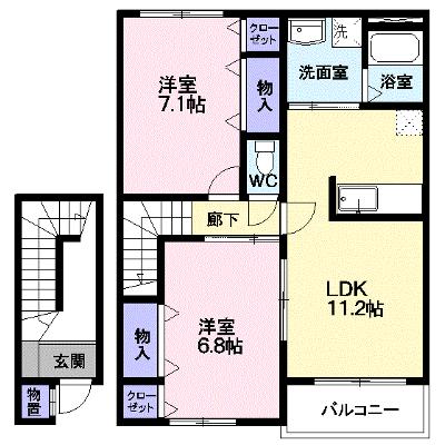 グレイスフル 203【管理NO：1-013705901-02030】 ★家具家電は申し込み後に搬入します★ ★2026年09月上旬入居可能★の物件画像